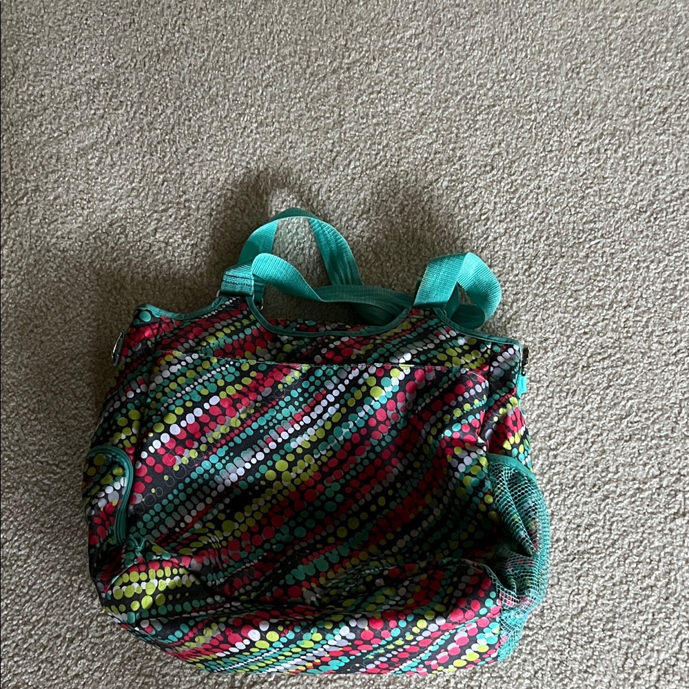 Thirty-One Multicolor Polka Dot Tote
